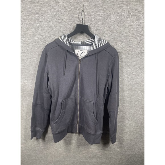 Z Men's Gray Zip Up Jacket Size L - Picture 1 of 16
